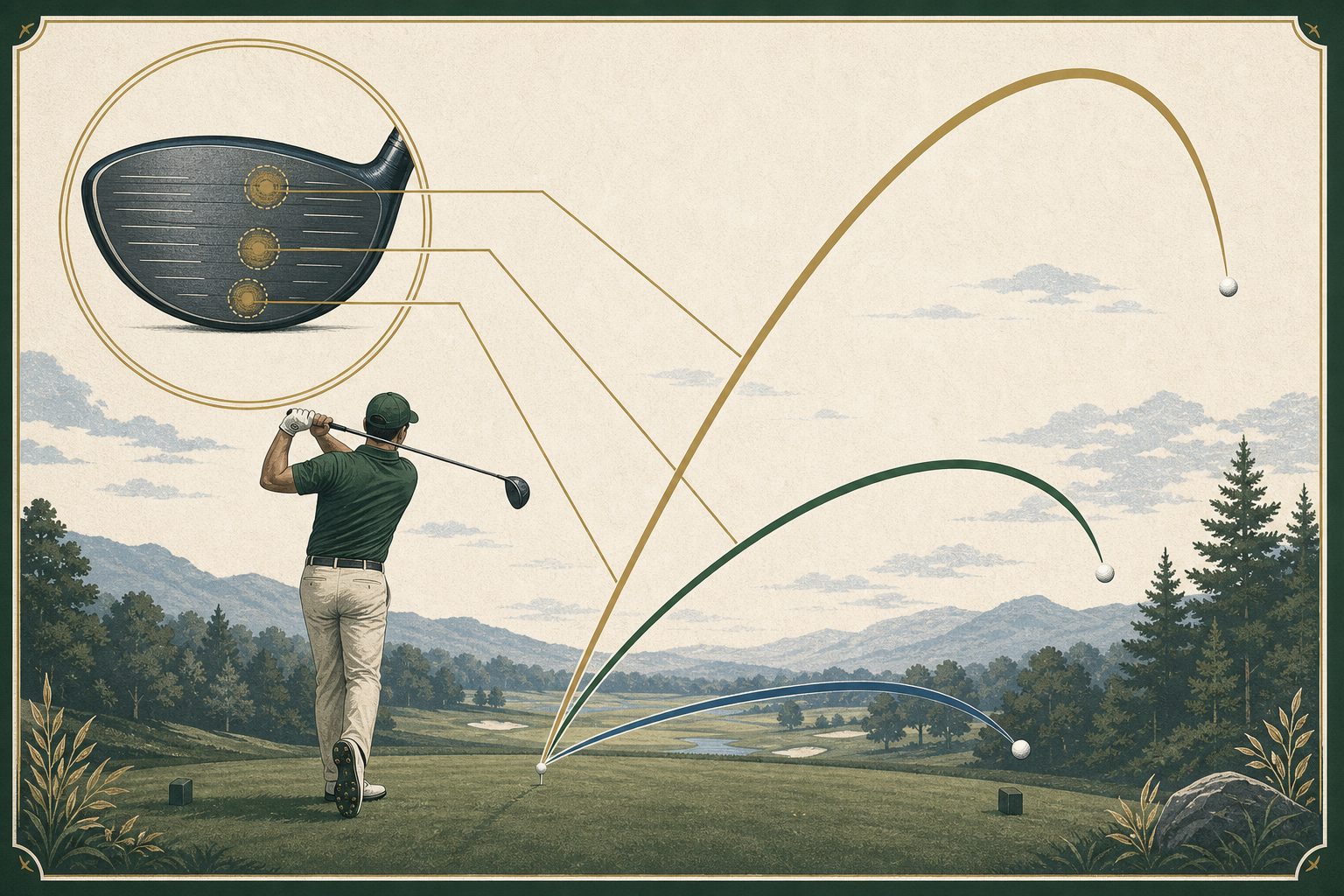 Illustration showing different driver trajectories and varying face-contact locations.